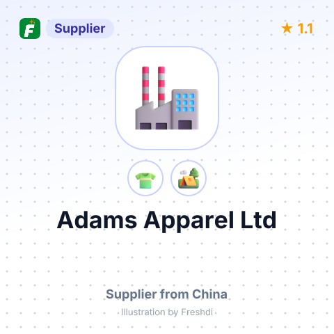 Adams Apparel Ltd – summary card, no photo uploaded yet