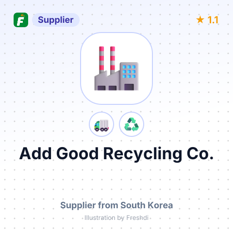 Add Good Recycling Co. – summary card, no photo uploaded yet