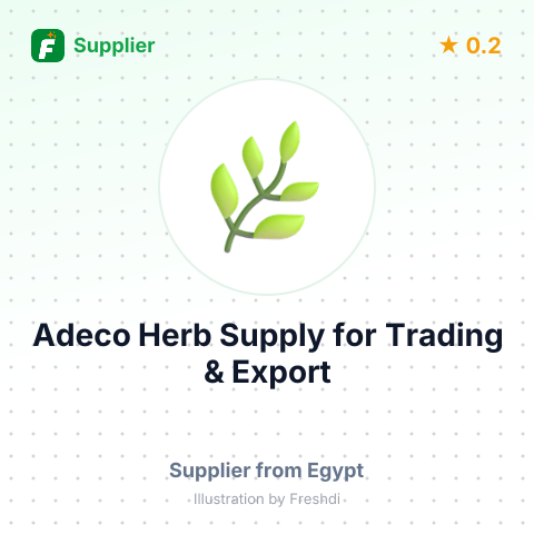 Adeco Herb Supply for Trading & Export – summary card, no photo uploaded yet