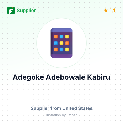 Adegoke Adebowale Kabiru  – summary card, no photo uploaded yet