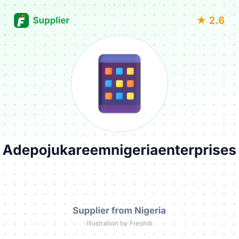 Adepojukareemnigeriaenterprises – summary card, no photo uploaded yet
