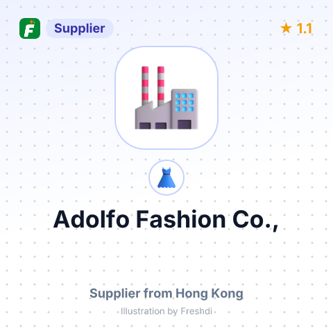 Adolfo Fashion Co., – summary card, no photo uploaded yet