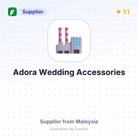 Adora Wedding Accessories – summary card, no photo uploaded yet