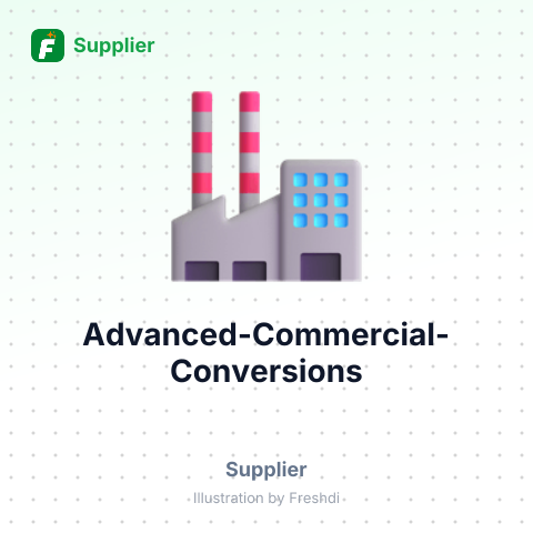 Advanced Commercial Conversions – summary card, no photo uploaded yet