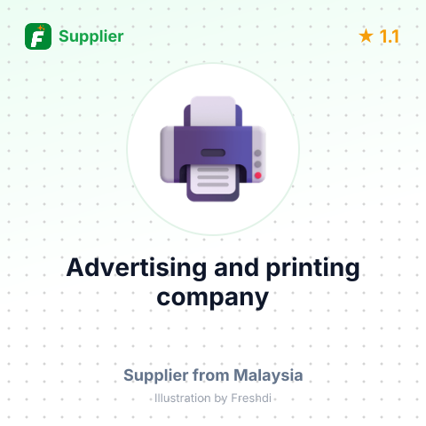 Advertising and printing company – summary card, no photo uploaded yet