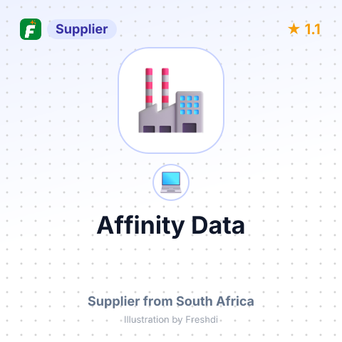 Affinity Data – summary card, no photo uploaded yet