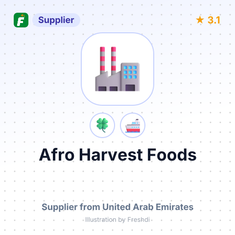 Afro Harvest Foods – summary card, no photo uploaded yet
