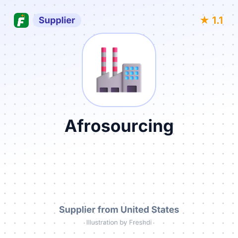 Afrosourcing – summary card, no photo uploaded yet