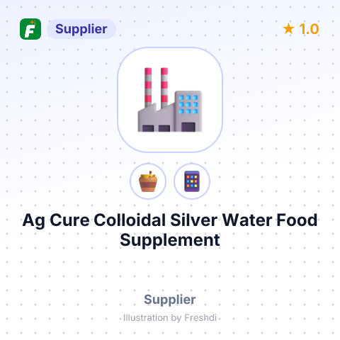 Ag Cure Colloidal Silver Water Food Supplement – summary card, no photo uploaded yet