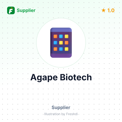 Agape Biotech – summary card, no photo uploaded yet