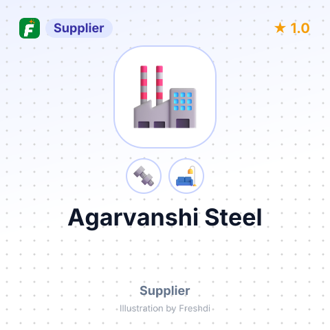 Agarvanshi Steel – summary card, no photo uploaded yet