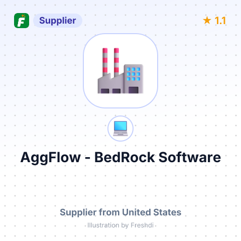AggFlow - BedRock Software – summary card, no photo uploaded yet