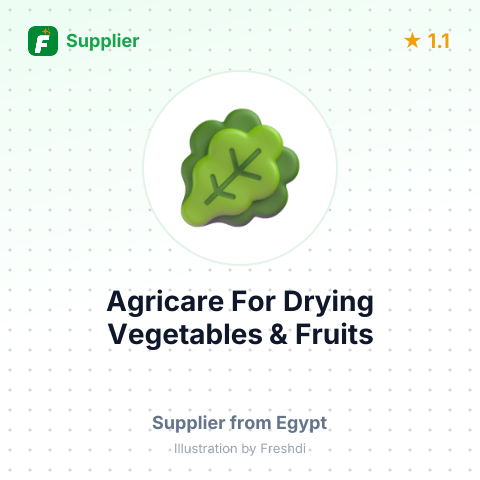 Agricare For Drying Vegetables & Fruits  – summary card, no photo uploaded yet
