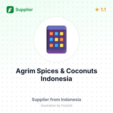 Agrim Spices & Coconuts Indonesia – summary card, no photo uploaded yet