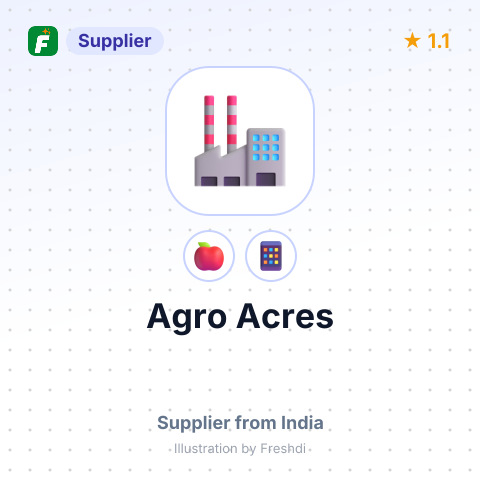 Agro Acres  – summary card, no photo uploaded yet