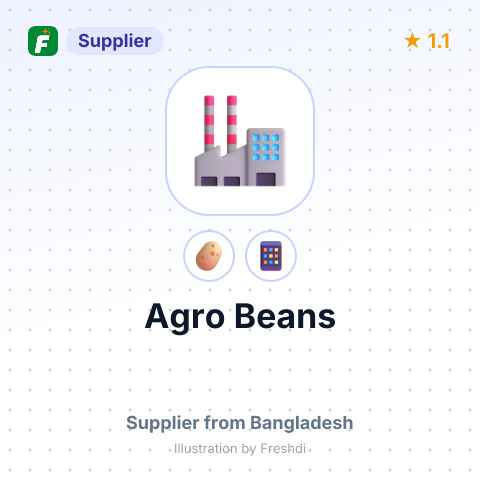 Agro Beans  – summary card, no photo uploaded yet