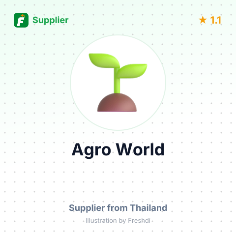 Agro World  – summary card, no photo uploaded yet