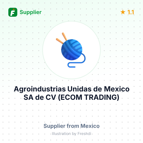 Agroindustrias Unidas de Mexico SA de CV (ECOM TRADING) – summary card, no photo uploaded yet