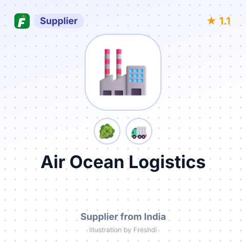 Air Ocean Logistics – summary card, no photo uploaded yet