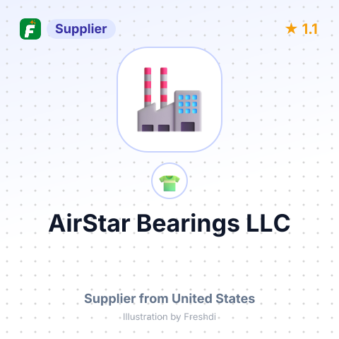 AirStar Bearings LLC – summary card, no photo uploaded yet