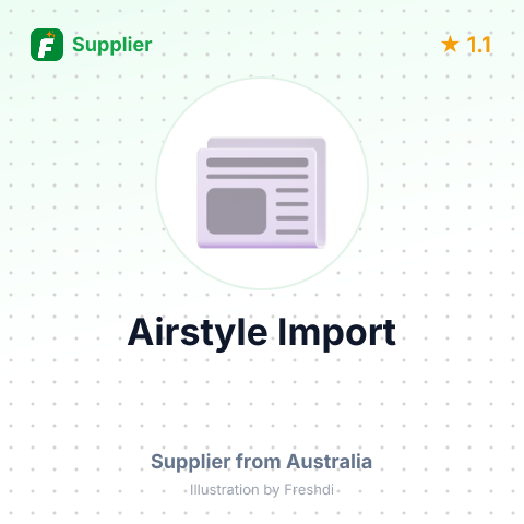 Airstyle Import – summary card, no photo uploaded yet