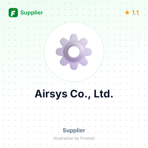 Airsys Co., Ltd. – summary card, no photo uploaded yet