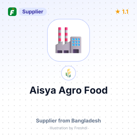 Aisya Agro Food  – summary card, no photo uploaded yet
