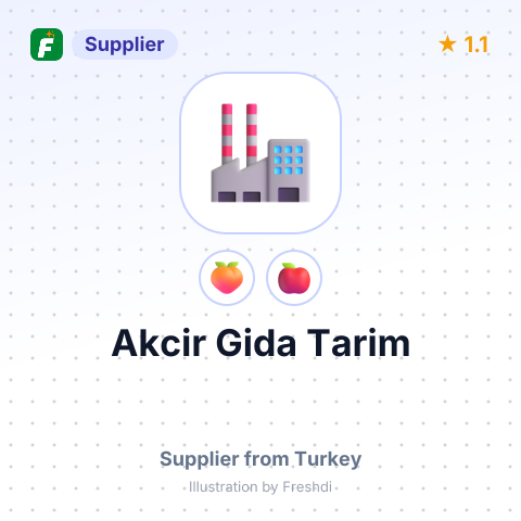 Akcir Gida Tarim  – summary card, no photo uploaded yet