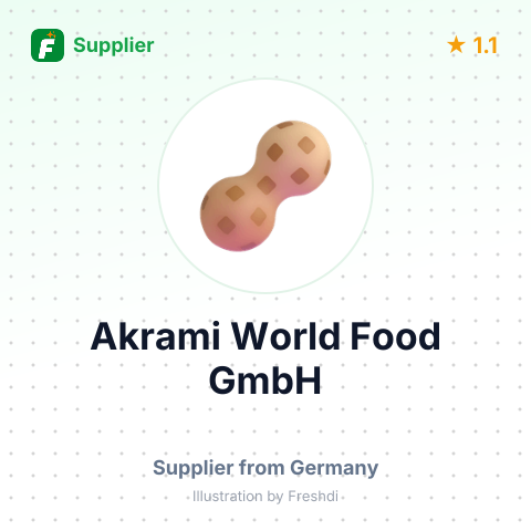 Akrami World Food GmbH – summary card, no photo uploaded yet