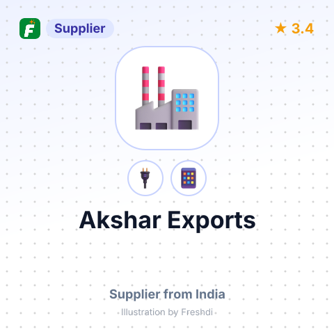 Akshar Exports – summary card, no photo uploaded yet