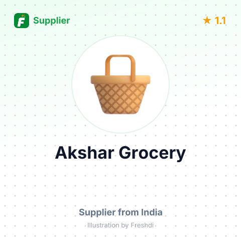 Akshar Grocery  – summary card, no photo uploaded yet