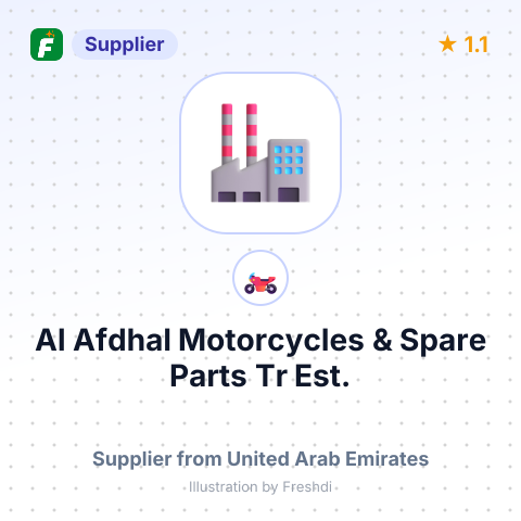Al Afdhal Motorcycles & Spare Parts Tr Est. – summary card, no photo uploaded yet