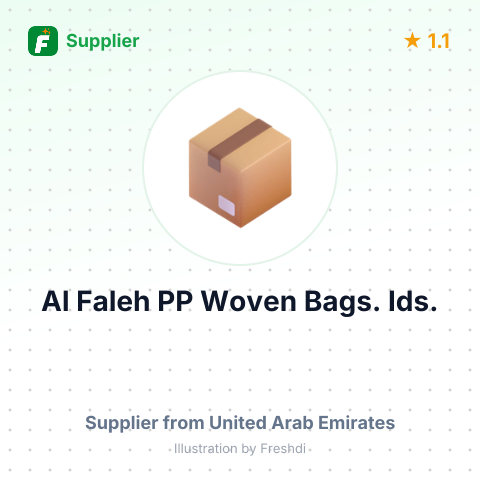Al Faleh PP Woven Bags. Ids.  – summary card, no photo uploaded yet