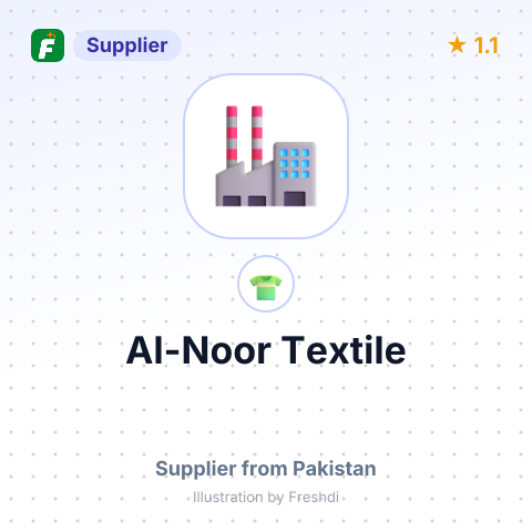 Al-Noor Textile – summary card, no photo uploaded yet