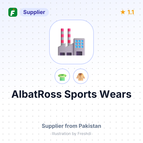AlbatRoss Sports Wears – summary card, no photo uploaded yet