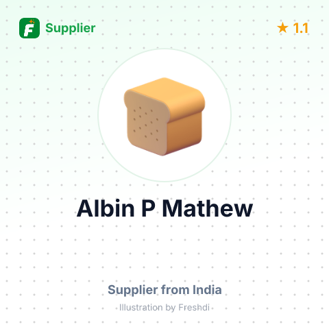 Albin P Mathew  – summary card, no photo uploaded yet