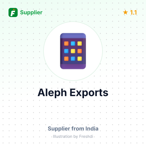 Aleph Exports  – summary card, no photo uploaded yet