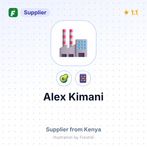 Alex Kimani  – summary card, no photo uploaded yet