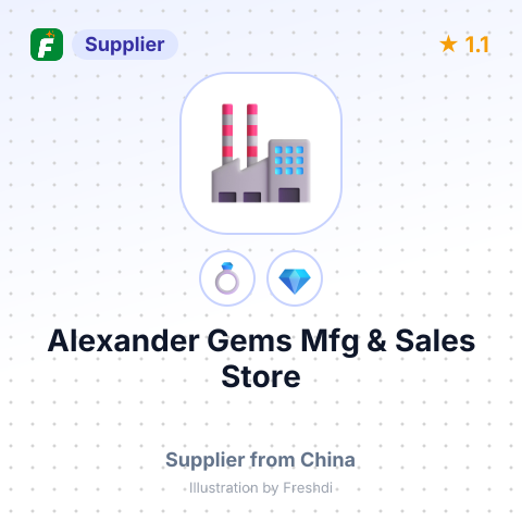 Alexander Gems Mfg & Sales Store – summary card, no photo uploaded yet