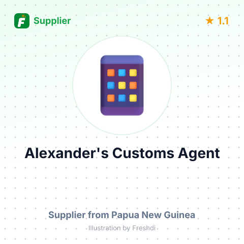 Alexander's Customs Agent  – summary card, no photo uploaded yet