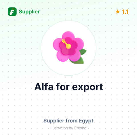 Alfa for export – summary card, no photo uploaded yet