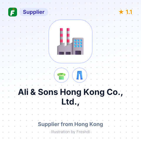 Ali & Sons Hong Kong Co., Ltd., – summary card, no photo uploaded yet