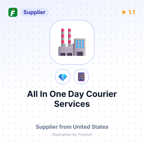 All In One Day Courier Services – summary card, no photo uploaded yet