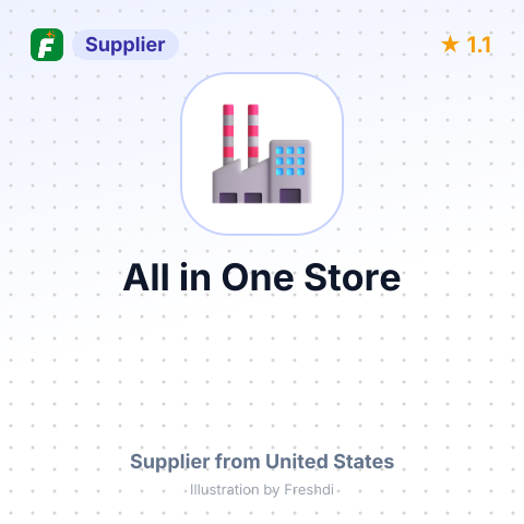 All in One Store – summary card, no photo uploaded yet