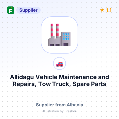 Allidagu Vehicle Maintenance and Repairs, Tow Truck, Spare Parts – summary card, no photo uploaded yet