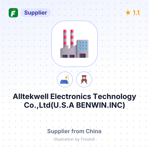 Alltekwell Electronics Technology Co.,Ltd(U.S.A BENWIN.INC) – summary card, no photo uploaded yet