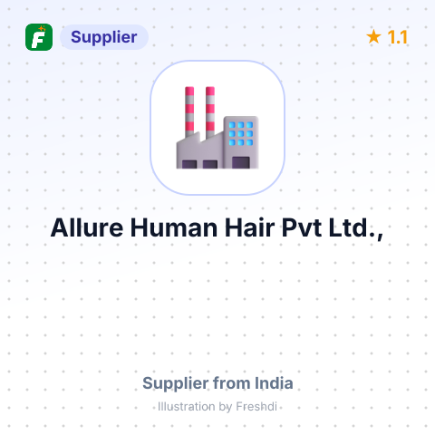 Allure Human Hair Pvt Ltd., – summary card, no photo uploaded yet
