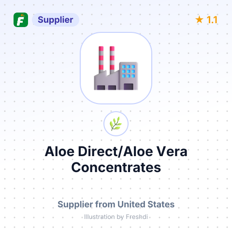 Aloe Direct/Aloe Vera Concentrates – summary card, no photo uploaded yet