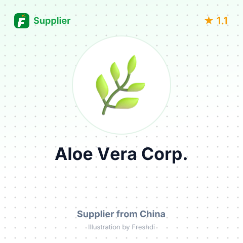 Aloe Vera Corp. – summary card, no photo uploaded yet