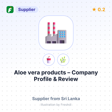 Aloe vera products – summary card, no photo uploaded yet